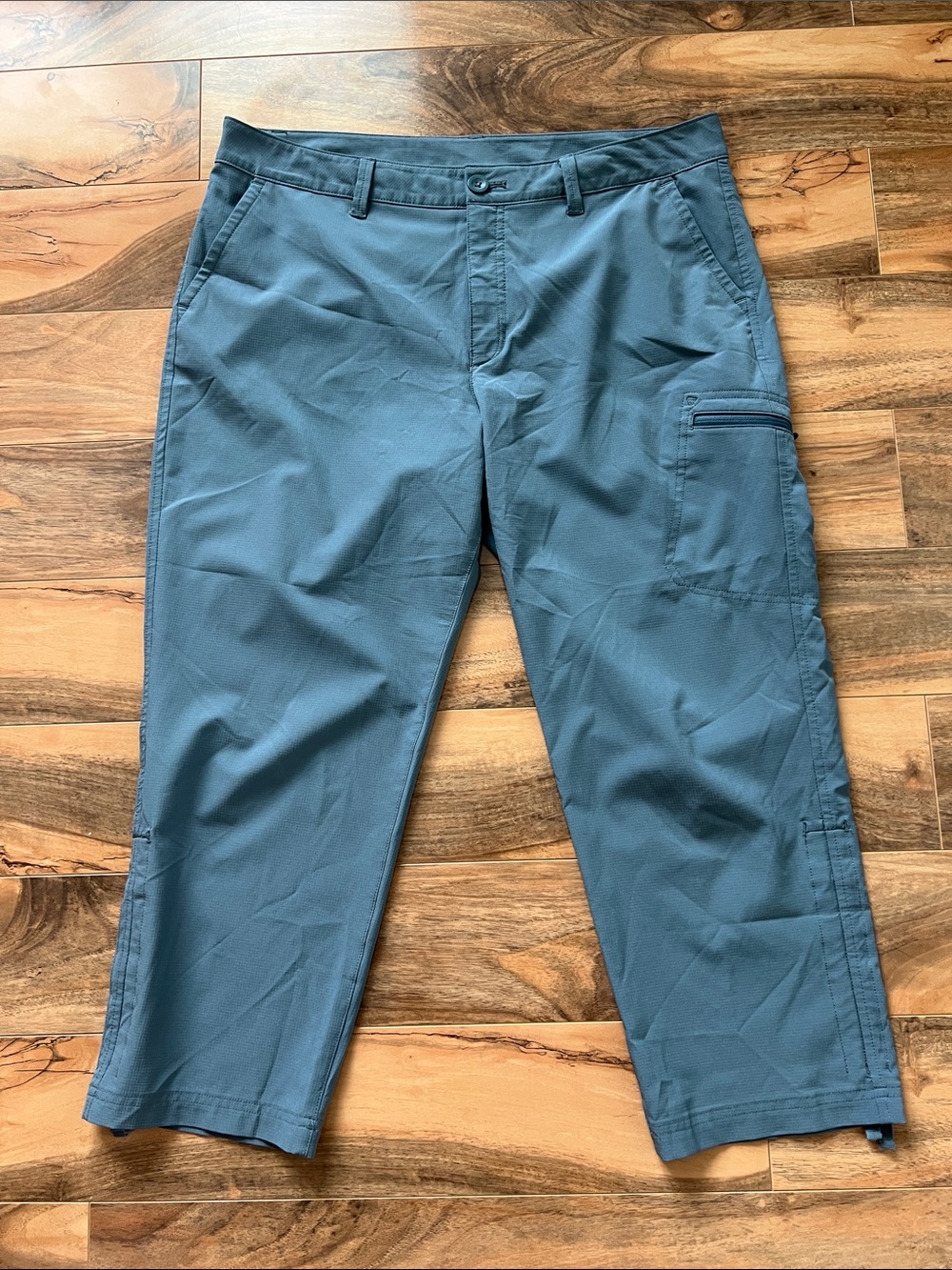 Eddie Bauer Women’s Outdoor Travel Hiking Pants Size 12 Gray Blue Utility 36x24